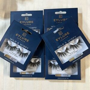 EYLURE London WILD & WISPY eye lashes with adhesive lot of 6 pairs